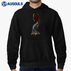 Black Adam Profile Poster With Logo Hoodie