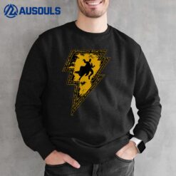 Black Adam Silhouette In Lightning Bolt V1 Sweatshirt
