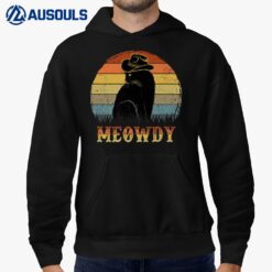 Black Cat-Shirt Meowdy Kitten Lover Gift Funny Vintage Premium Hoodie