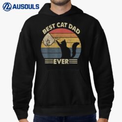 Black Cat Dad - Best Cat Dad Ever Kitten Lover Gift Vintage Hoodie