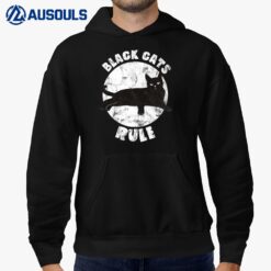 Black Cats Rule Dad Kitty Daddy Cat Mom Christmas Father Premium_1 Hoodie