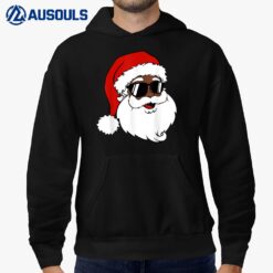 Black Funny Santa Claus Sunglasses Christmas Xmas Boy Girl Hoodie