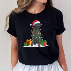 Black Lab Labrador Christmas Lights Pajama Dog Lover Xmas T-Shirt