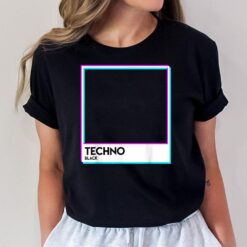 Black Techno Music EDM Electro Deep House T-Shirt