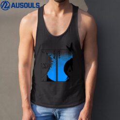 Bleach Ichigo & Rukia Half Faces Tank Top