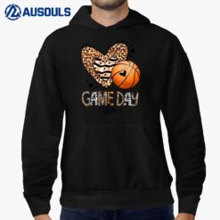 Bleached Basketball Game Day Vibes Basketball Mom Game Day Hoodie