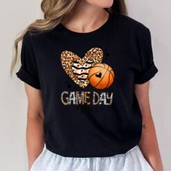 Bleached Basketball Game Day Vibes Basketball Mom Game Day T-Shirt