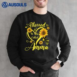 Blessed To Be Called Amma Sunflower Mother's Day Sweatshirt