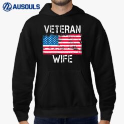 Blessed US Military Veteran Wife - Front and Back Printed Hoodie