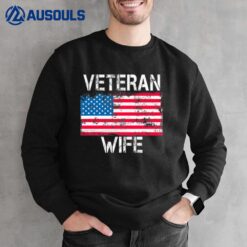 Blessed US Military Veteran Wife - Front and Back Printed Sweatshirt