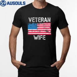 Blessed US Military Veteran Wife - Front and Back Printed T-Shirt