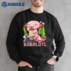 Bobalotl Axolotl Boba Tea Bubble Milk Anime Gift Sweatshirt