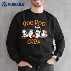 Boo Boo Crew Funny Nurse Halloween Cute Ghost Costume Sweatshirt