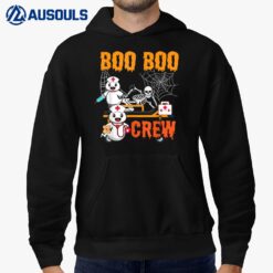 Boo Boo Crew Nurse Shirt Halloween Ghost Skeleton Nurses RN Hoodie