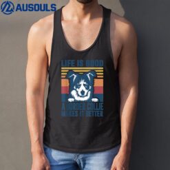 Border Collie Gifts For Women Men Dog Mom Dad Border Collie Tank Top