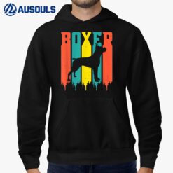 Boxer Dog Retro Pet Boxer Breed Puppies Lover Hoodie