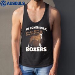 Boxer Rule You Can Never Have Too Many Boxers Dog Lover Tank Top