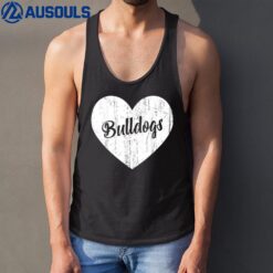 Bulldogs School Sports Fan Team Spirit Mascot He Gift Tank Top