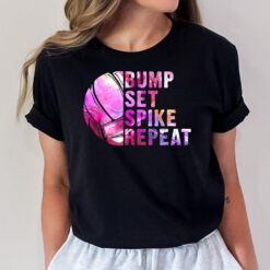 Bump Set Spike Repeat Volleyball Lover Athlete Sports Gift T-Shirt