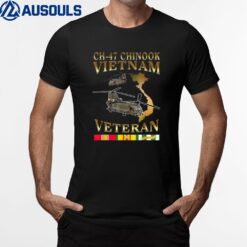 CH-47 chinook Vietnam Veteran Gift For Father Veteran T-Shirt
