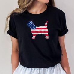 Cairn Terrier American Flag 4th Of July Dog T-Shirt
