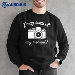 Camera Photography Lover Vintage Gag Gifts Photographer Sweatshirt