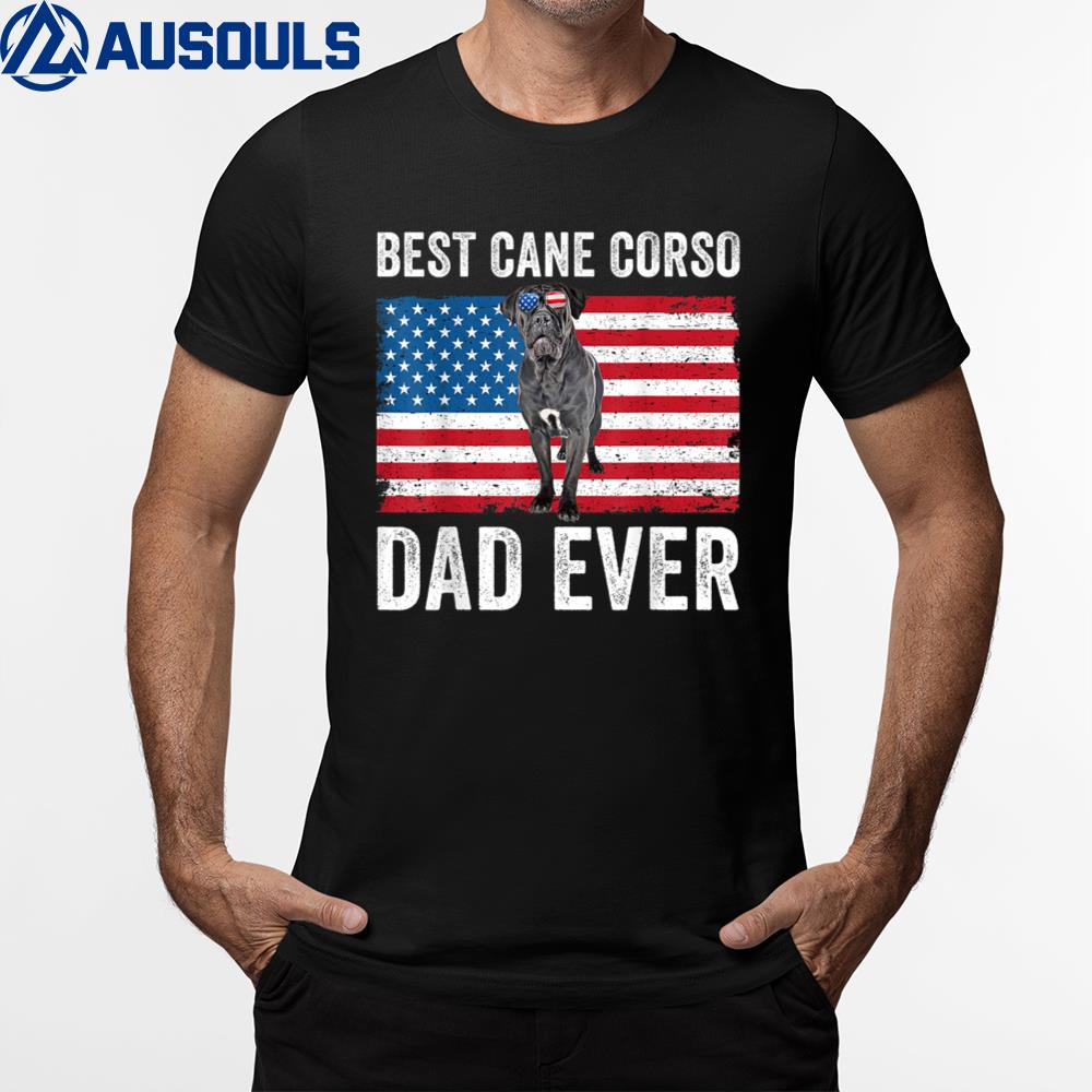 Cane Corso Dad USA American Flag Cane Corso Dog Lover Owner T-Shirt Hoodie Sweatshirt For Men Women