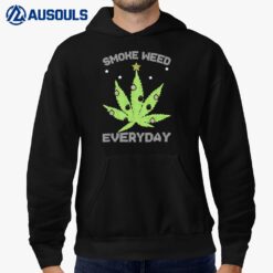 Cannabis Christmas Tree Smoke Weed Everyday Hoodie