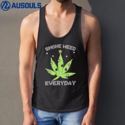 Cannabis Christmas Tree Smoke Weed Everyday Tank Top