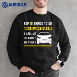 Car Salesman For Auto Seller Who Love Vintage Car Sweatshirt