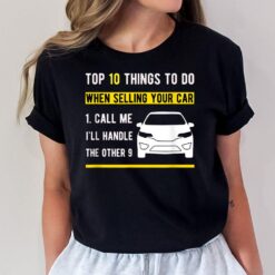 Car Salesman For Auto Seller Who Love Vintage Car T-Shirt