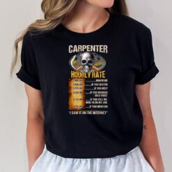 Carpenter Hourly Rate T-Shirt