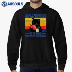 Cat All I Need Is Tea And My Books Hoodie