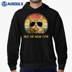 Cat mom gifts for women girls Vintage Best Cat Mom Ever Hoodie