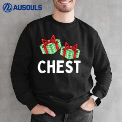 Chest Nuts Matching Christmas Couples Sweatshirt