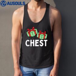 Chest Nuts Matching Christmas Couples Tank Top