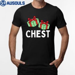 Chest Nuts Matching Christmas Couples T-Shirt