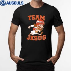 Christian Team Jesus Football Lover Faith Hope Christmas T-Shirt
