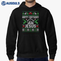 Christmas Outfit Happy Birthday Jesus Holiday Ugly Sweater Hoodie