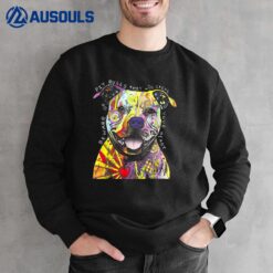 Colorful Baby Pit-bull Terrier Lover Dad Mom Funny Kidding Sweatshirt