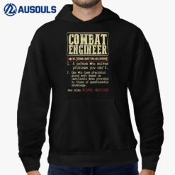 Combat Engineer Dictionary Term Hoodie