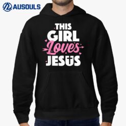 Cool Jesus Art For Girls Women Kids Jesus Christian Lover Hoodie