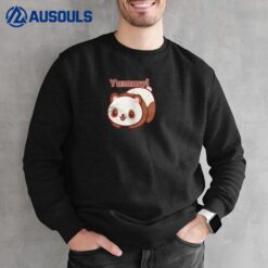 Cool Smiling Strawberry Panda Gift Sweatshirt