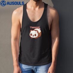 Cool Smiling Strawberry Panda Gift Tank Top