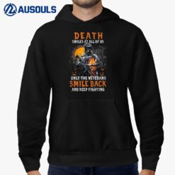 Cool Veteran Halloween Death Smile At All Of Us Hoodie