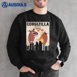 Corgizilla Funny Corgi Dog Lover Sweatshirt