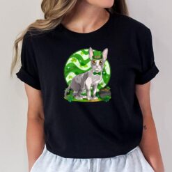 Cornish Rex St. Patricks Day Lucky Leprechaun Cat T-Shirt