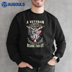 Custom Quoted Sacrifice US Veteran Gift Sweatshirt