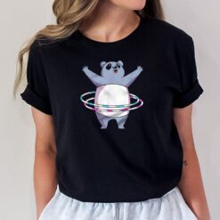 Cute Dancing Panda Hula Hoop T-Shirt
