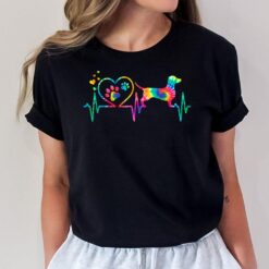 Dachshund Doxie Weenie Mom Dad Hebeat Tie Dye Dog Gift T-Shirt